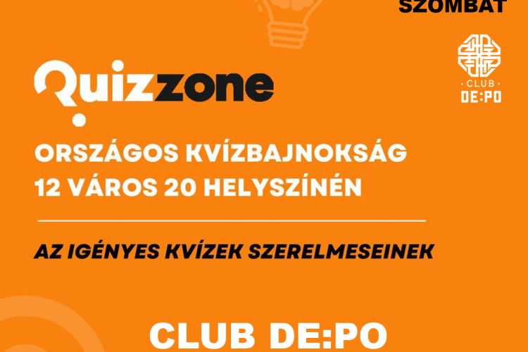 Quizzone (Kocsmakvíz) a CLUB DE:PO-ban!
