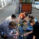 CIÖK kerékpártároló festés