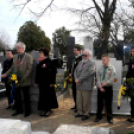 Koszorúzás a köztemetőben - Március 15.