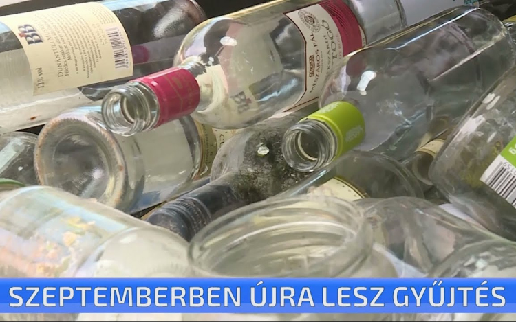 Szeptemberben újra lesz üveggyűjtés