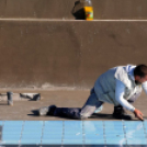 Városi Strandfürdő - Labda a medencében