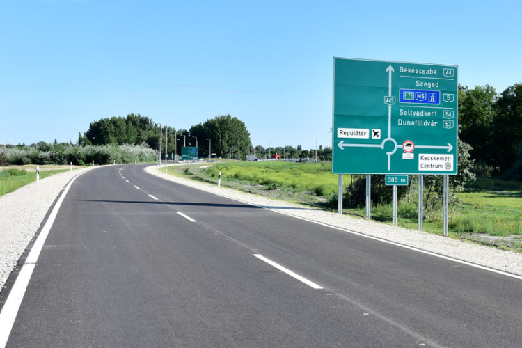 Hétfőn adják át a forgalomnak a kecskeméti északi elkerülőt