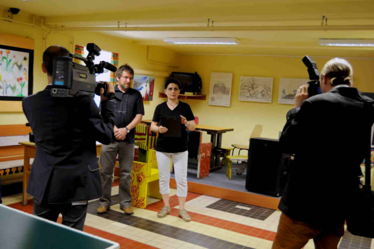 Kiállítás a gimiben