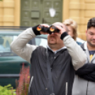 Éneklés a TV torony kilencedik emeletének teraszáról