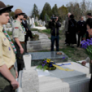 Koszorúzás a köztemetőben - Március 15.