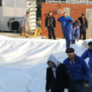 Városi Strandfürdő - Megérkezett a sátortető