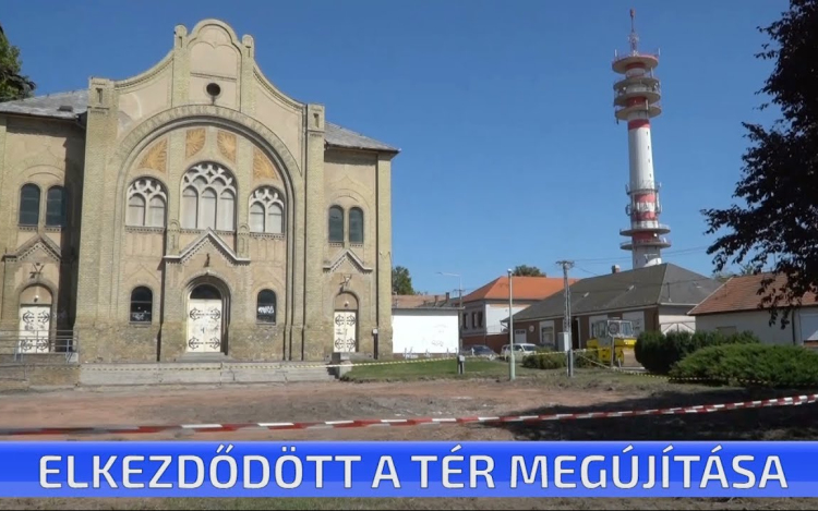 Elkezdődött a Zsinagóga előtti tér felújítása