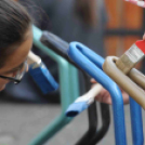 CIÖK kerékpártároló festés