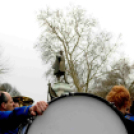 Kossuth szobor megkoszorúzása