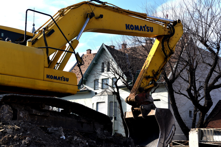 Rákóczi úti épületbontás I.