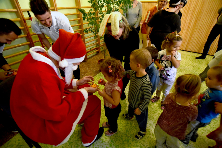 Mikulás a Lövész utcai óvodában