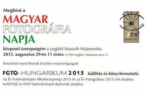A Magyar Fotográfia Napja Cegléden