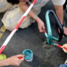 CIÖK kerékpártároló festés