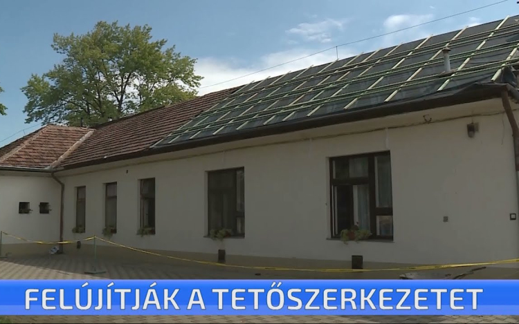 Megújul az Idősek Otthona egyik épületének tetőszerkezete