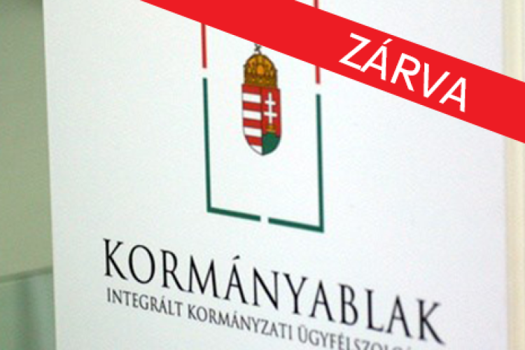 Tájékoztatás ügyfélfogadás szüneteléséről