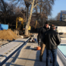 Városi Strandfürdő - Megérkezett a sátortető