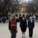 Kossuth szobor megkoszorúzása