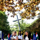 Megemlékezés a vasútállomáson