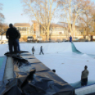 Városi Strandfürdő - Megérkezett a sátortető