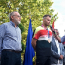 Vízilabda olimpikonok a főtéren