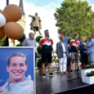 Vízilabda olimpikonok a főtéren