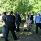 Gyászistentisztelet a temetőben