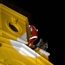 Így érkezett Ceglédre a Mikulás