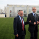 Műfüves pálya átadása