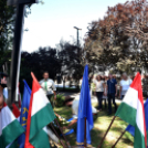 Megemlékezés a vasútállomáson