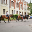 Lovasfelvonulás a belvárosban