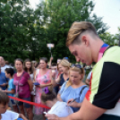 Vízilabda olimpikonok a főtéren