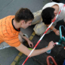 CIÖK kerékpártároló festés