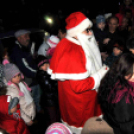 Ceglédi mikulás a templomtoronyból