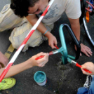 CIÖK kerékpártároló festés