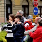 Éneklés a TV torony kilencedik emeletének teraszáról