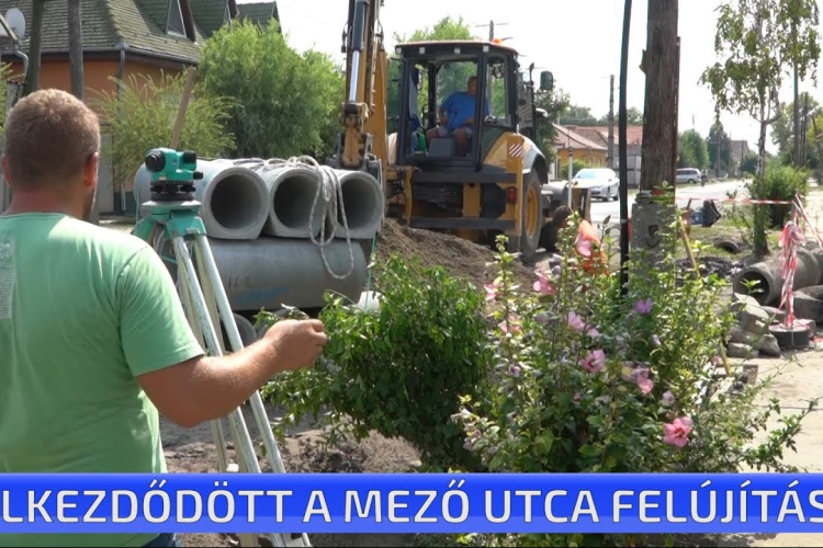 Elkezdődött a Mező utca felújítása
