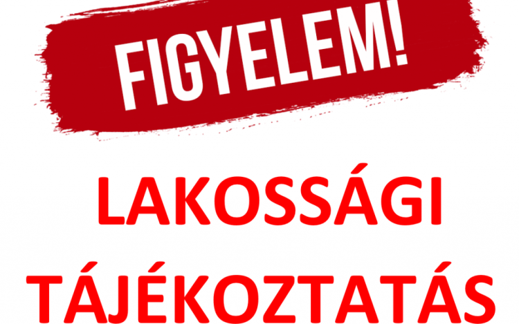 Lakossági tájékoztató