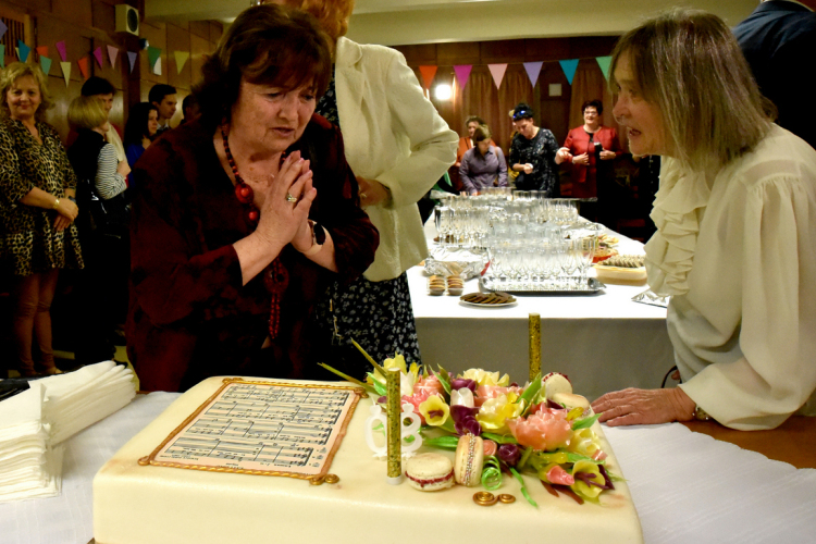 Soltészné Lédeczi Juditot köszöntötték