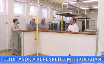 Felújítások a Unghváry László Kereskedelmi és Vendéglátóipari Szakgimnázium és Szakközépiskolában