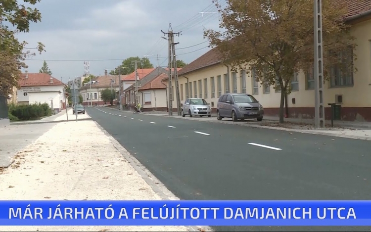 Már járható a felújított Damjanich utca