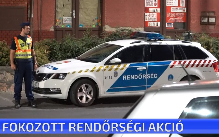 Fokozott rendőrségi akció