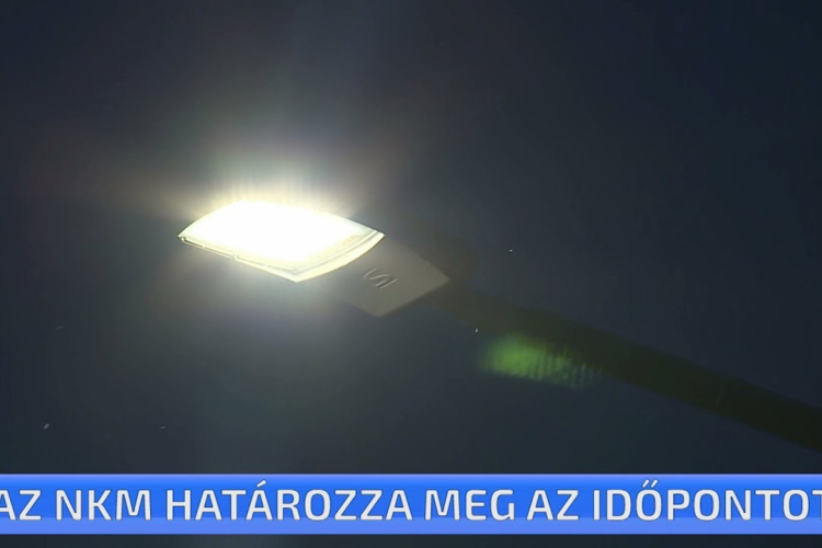 Az NKM határozza meg a közvilágítás lámpáinak be és kikapcsolási időpontjait