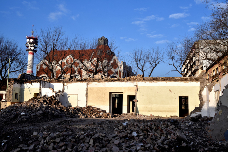 Rákóczi úti épületbontás I.