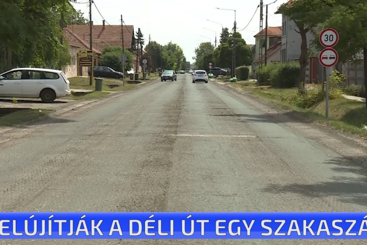 Felújítják a Déli út egy szakaszát