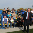 Műfüves pálya átadása