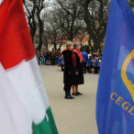 Kossuth szobor megkoszorúzása