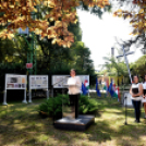 Megemlékezés a vasútállomáson