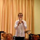 Hangszerbemutató és hangszersimogató a zenesuliban