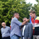 Vízilabda olimpikonok a főtéren