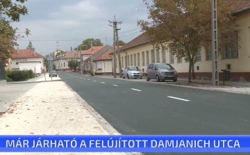 Már járható a felújított Damjanich utca